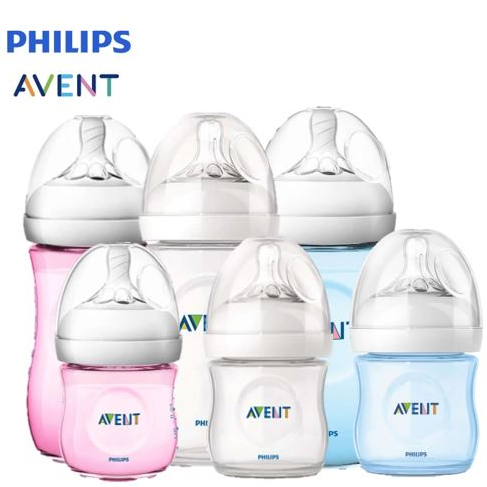 PHILIPS Avent Natural Bottle Twin Pack | Botol Susu Bayi  (Tersedia Pilihan Ukuran dan Warna)