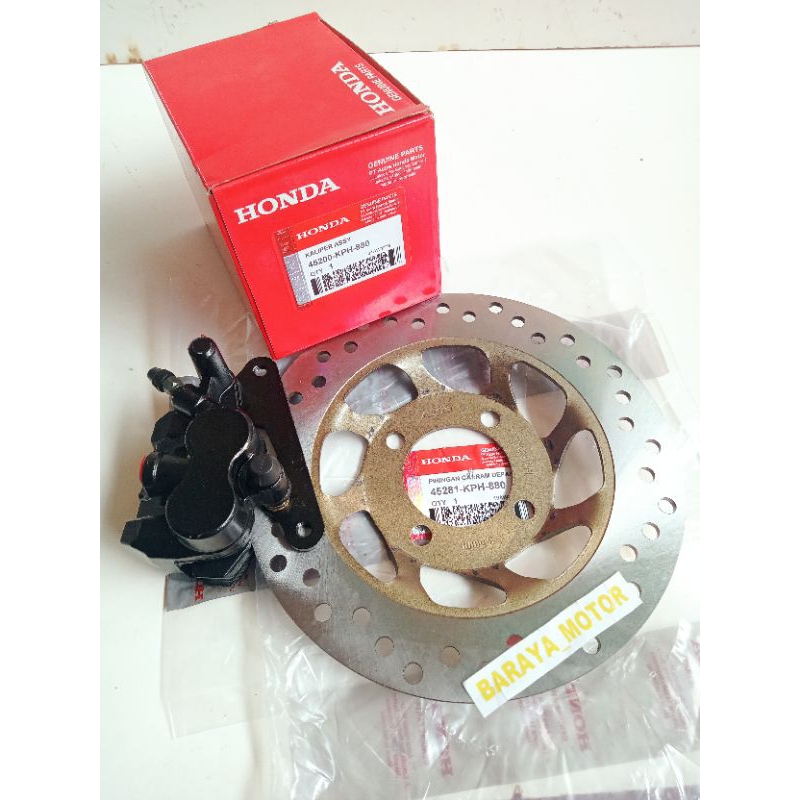 Kaliper Kepala Babi Depan Plus piringan Cakram depan Supra X 125,Kharisma ORi KPH,