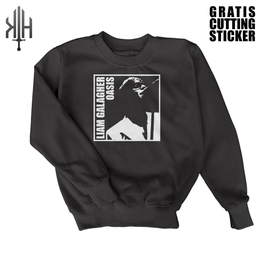 Crewneck Sweater Liam Galagher Oasis-Crewneck Pria-Sweater Wanita
