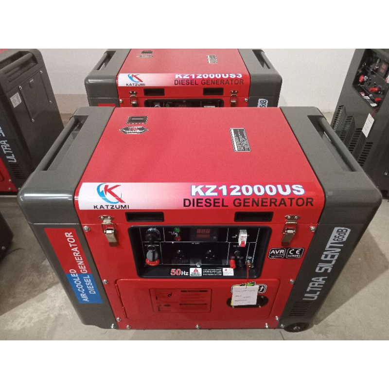 Genset Katzumi Silent Diesel 10 KVA Type KZ120000US 1Phase Japan Tech