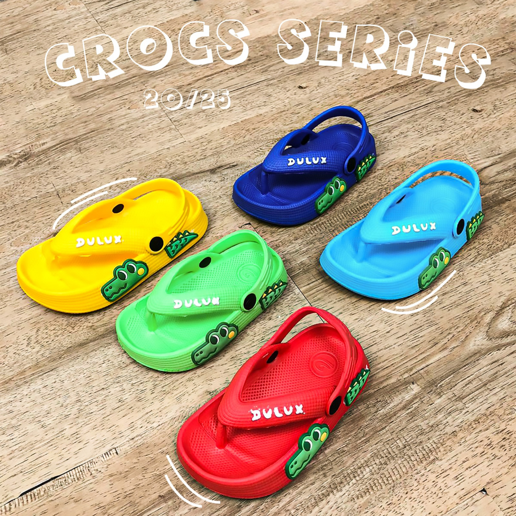 Sandal Let Anak Karakter Crocodile Lucu Model Japit Balita 20/25