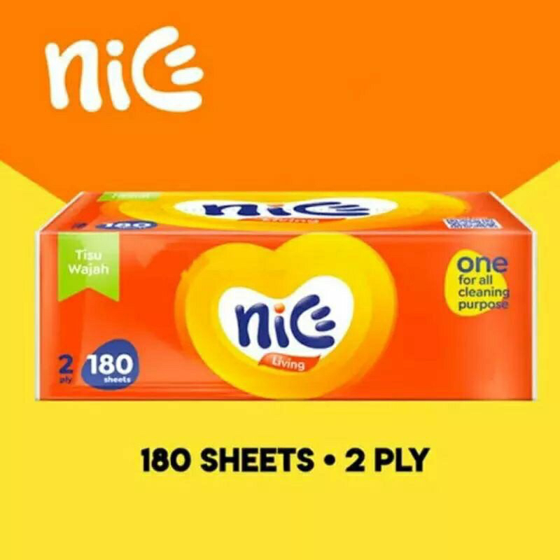 TISSUE NICE 180 SHEETS/TISSUE NICE MURAH/TISSUE WAJAH/FACIAL TISSUE