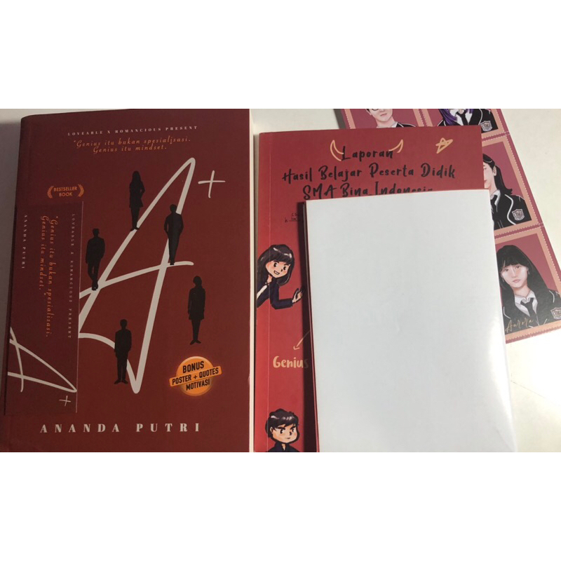 [BOOKED] Buku novel A+ cetakan kedua Paket kelas nol tiga