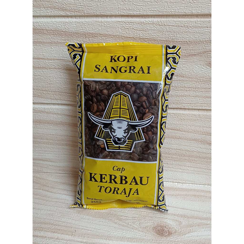 

Kopi Cap KERBAU TORAJA Kopi Sangrai Goreng Java Robusta 250 gram Kopi Robusta Roasted Coffee Bean Indonesia