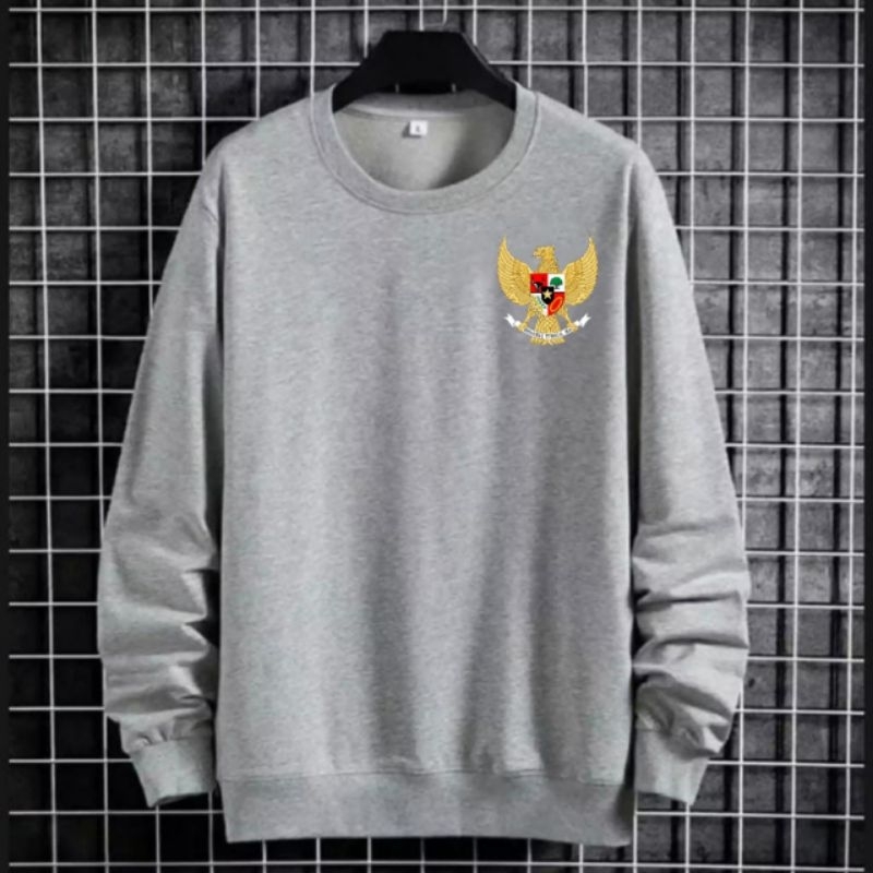 Sweater pria atasan lengan panjang baju kaos pria baju cowok garuda