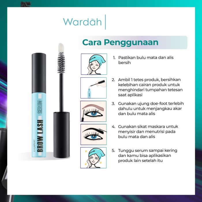 Wardah Eyexpert Brow Lash Serum 10ml | Serum Bulu Mata dan Alis