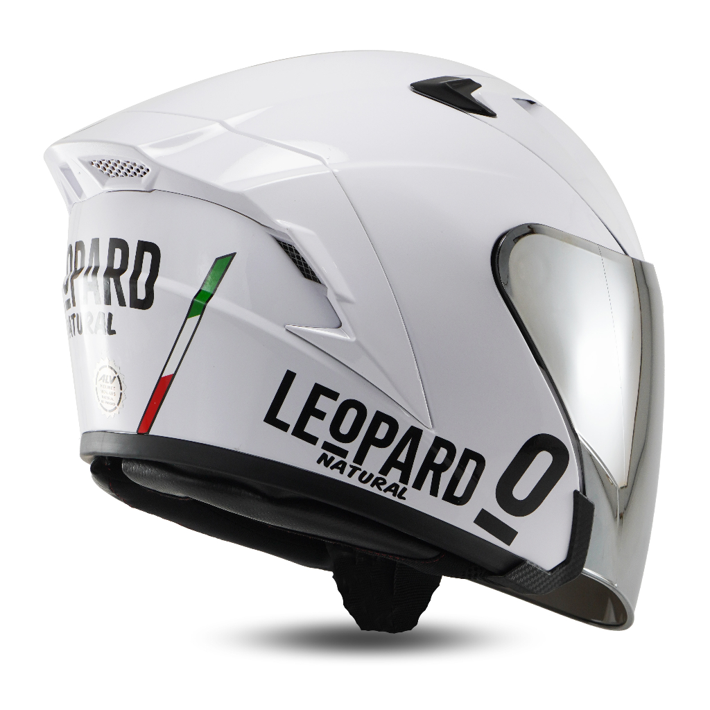 Helm Half Face ALV Leopard Kekinian Kaca SNI