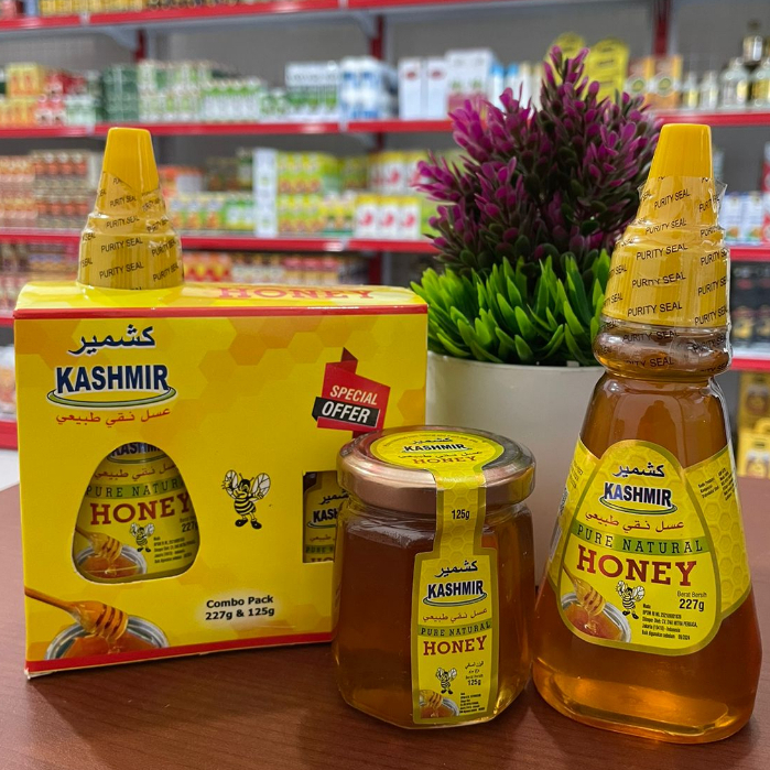 

Madu Asli Kashmir Combo Pack 227gr + 125gr | Pure Natural Honey Khasmir