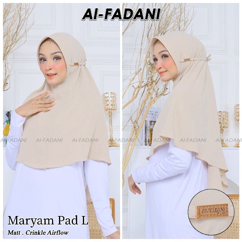 Bergo Maryam Crinkle Air Flow Ped Busa L