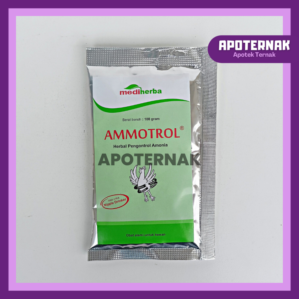 AMMOTROL 100 gram | Obat Herbal Penghilang Bau Kotoran Ayam Sapi Babi Semua Hewan