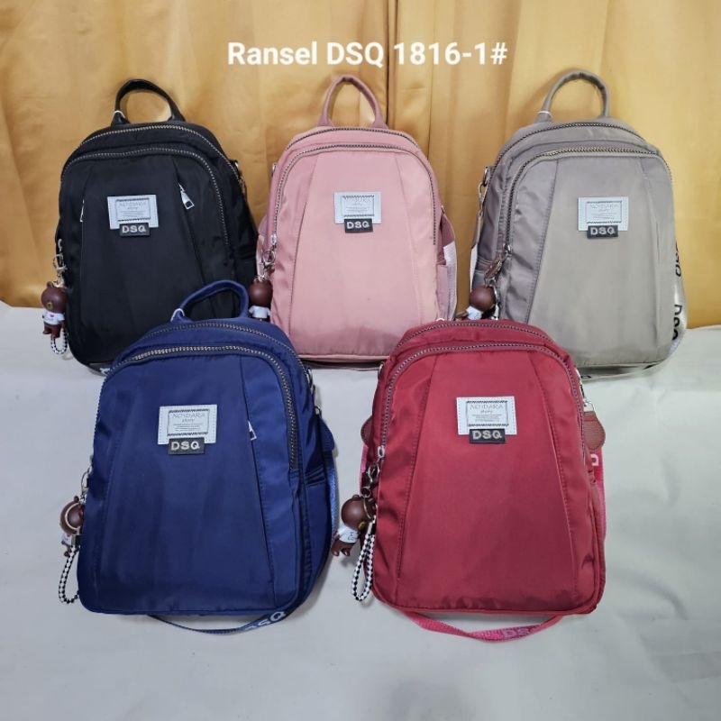 Tas Ransel Wanita 3in1 DSQ Multifungsi 1816-1# Import/Tas Ransel Fashion Wanita