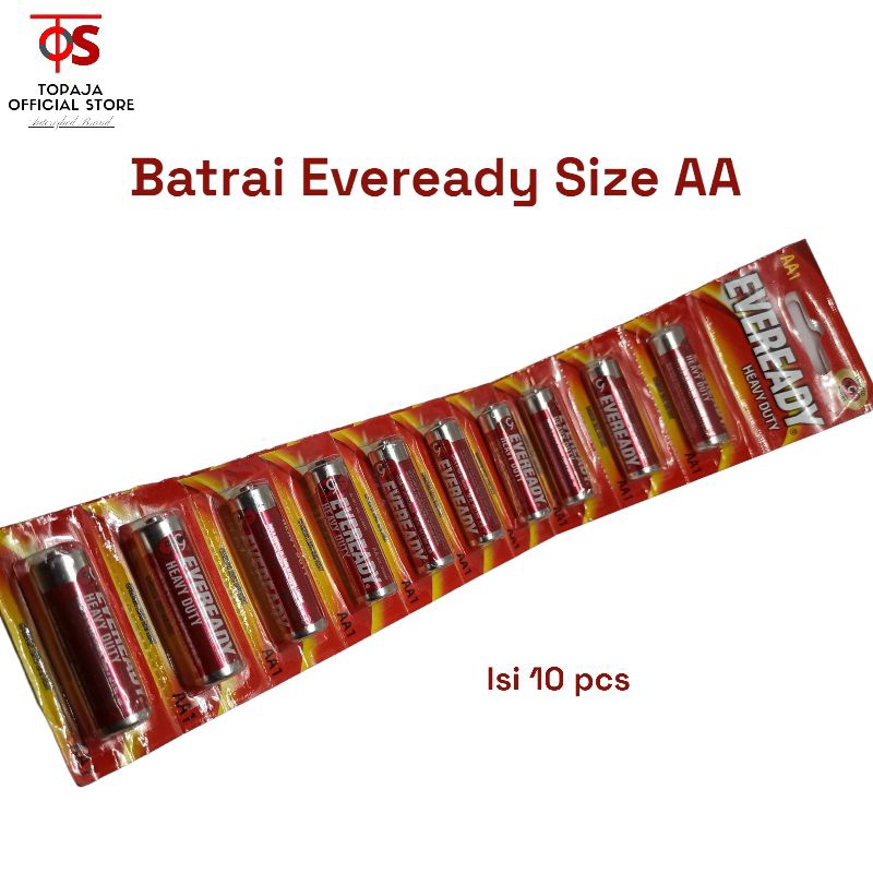 EVEREADY Size AA / A2 1,5V Batrai Remot - Batrai Mainan - Batrai Jam Dinding