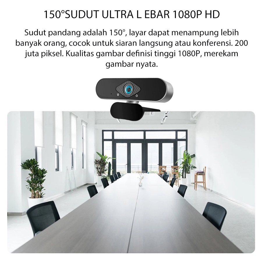 Webcam PC 4K 1080P full HD USB Kamera/Pasang dan makrofon/ PC 4K Full HD Camera With Mic Webcast Live Zoom Google Meeting