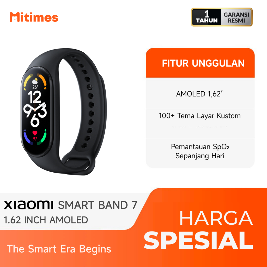 Xiaomi Mi Smart Band 7 AMOLED 1.62Inch SpO2 5ATM