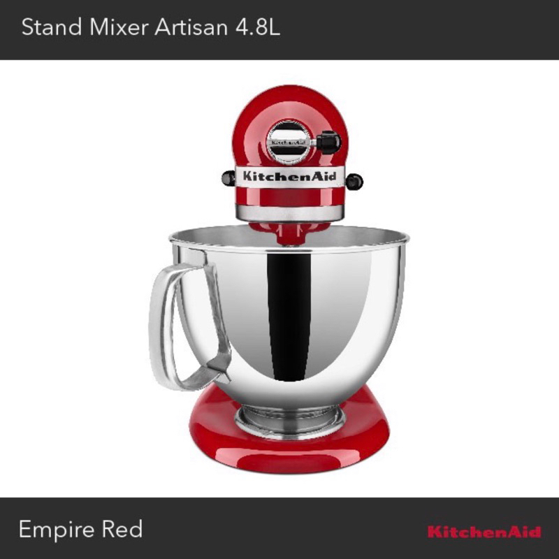 KitchenAid Artisan 4.8 L Stand Mixer Empire Red 5KSM150PSEER