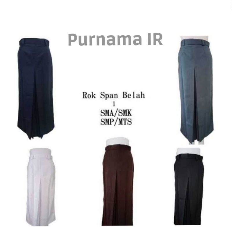 Rok sekolah SMP SMA belah 1 Rok span SMP SMA bahan Drill super