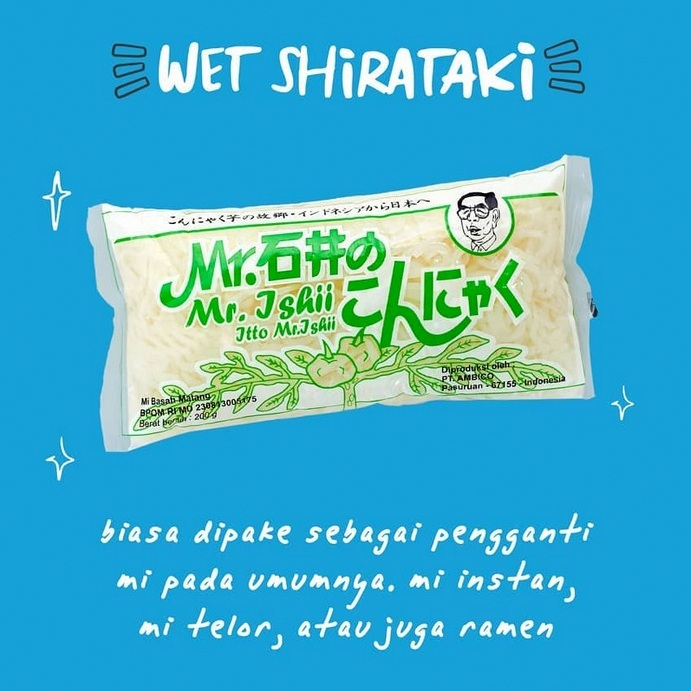 

MR ISHii Wet Shirataki Itto Hijau 200gr - Mie Basah Shirataki