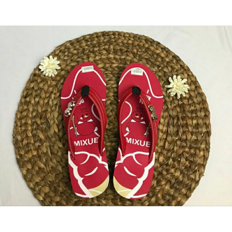 Arkn Sandal wanita Wedes Mixue terbaru