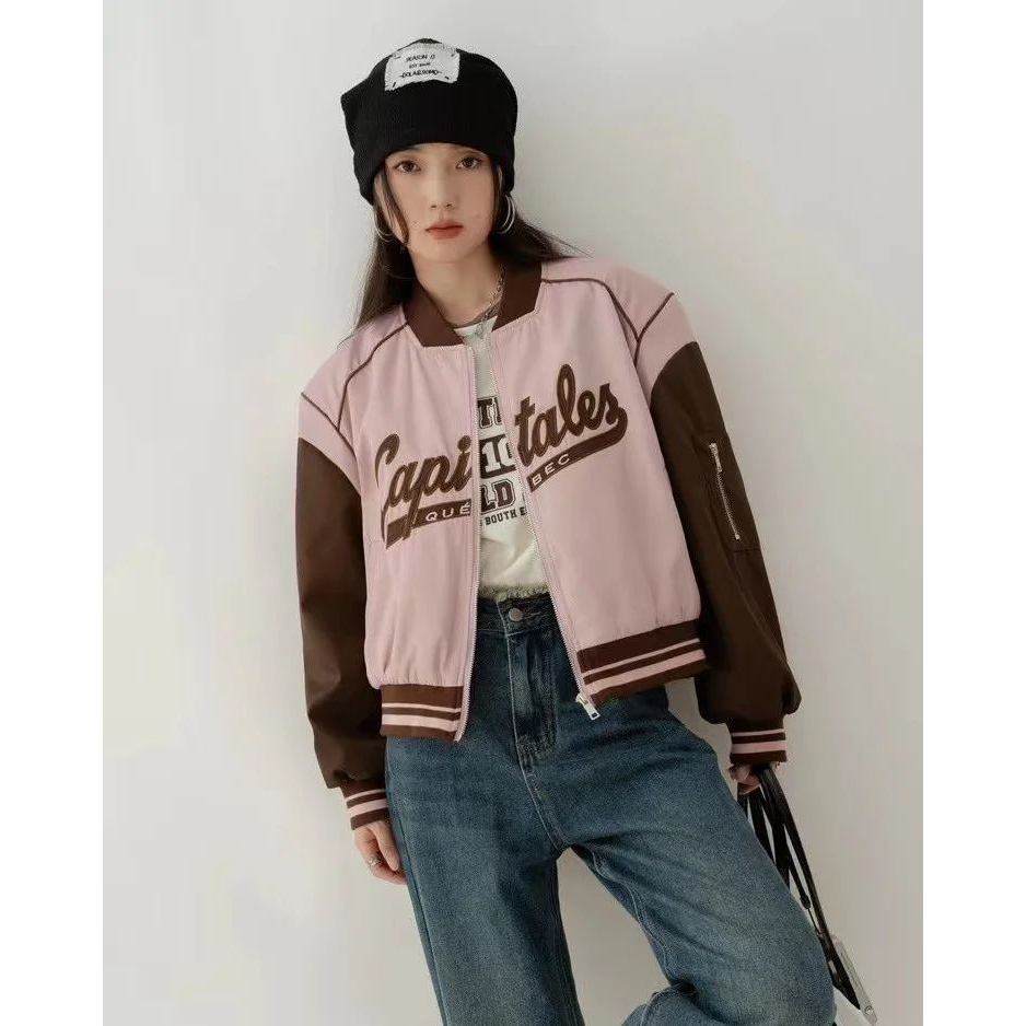 Jaket Wanita Capitales Crop Korea Style Jaket OOTD | Dhea Fashion