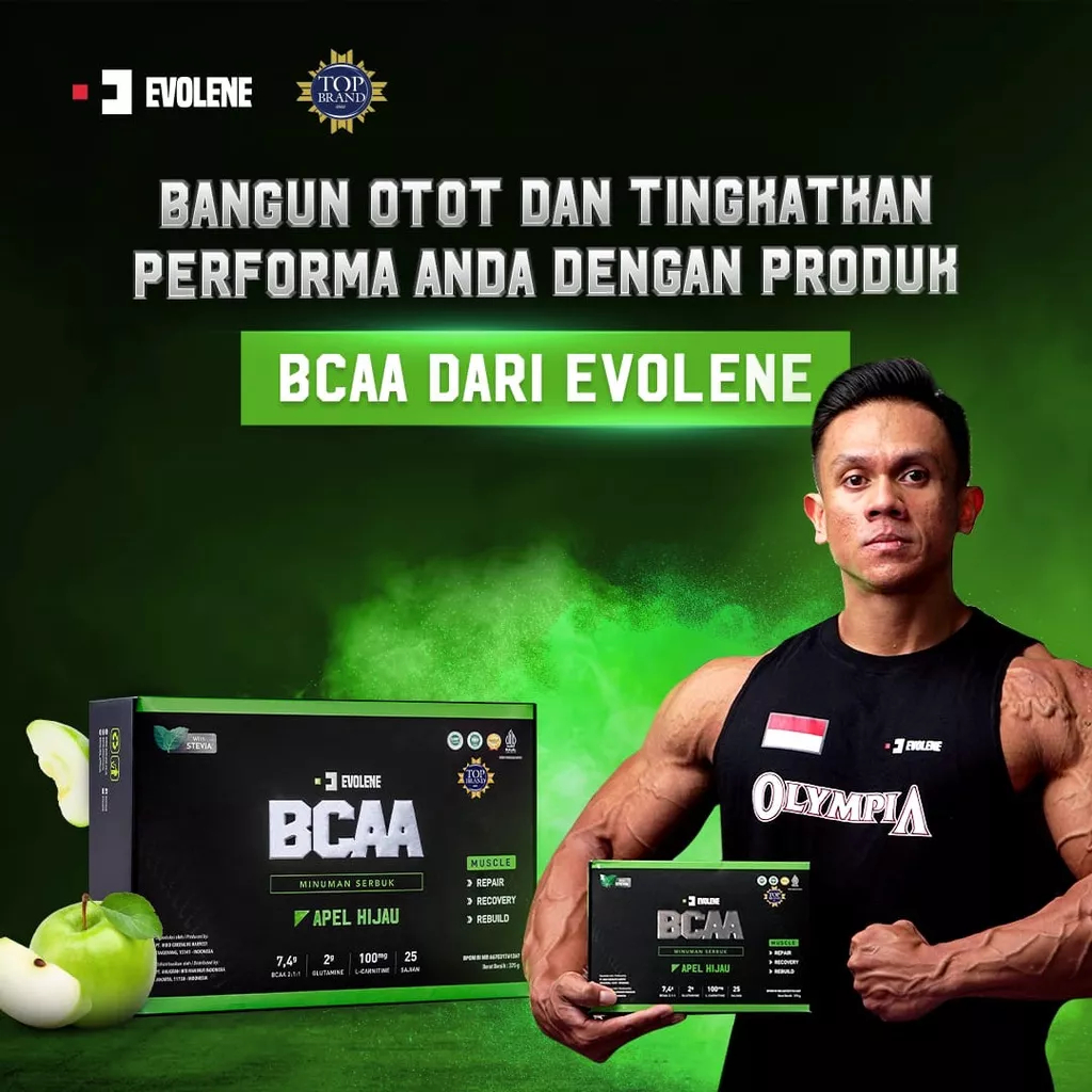 BCAA Evolene BCAA 375gram - Suplemen Fitness - Suplemen Workout