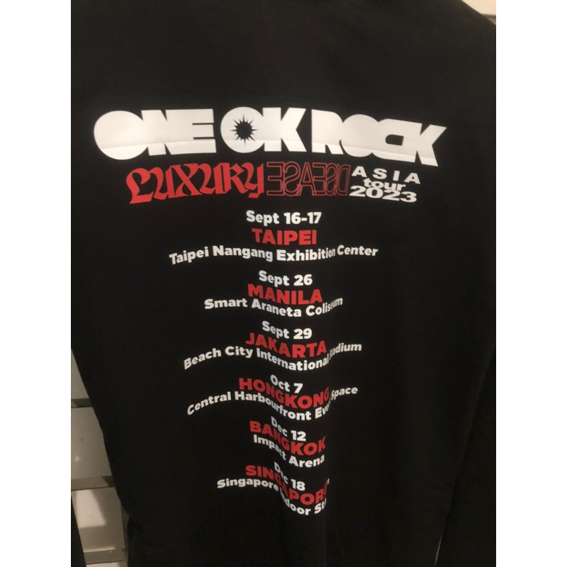 [PREMIUM] KAOS ONE OK ROCK LUCURY DISEASE ASIA TOUR 2023 CER. 4