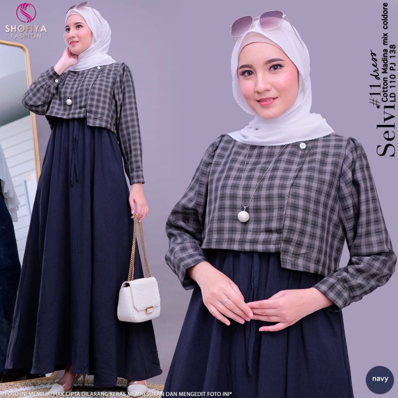 SELVI#11/KEYSA SET BAJU WANITA TERBARU BY SHOFIYA SFS