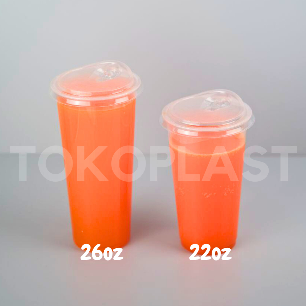 

2Xbtygneal Sakha Snack ) Cup Plastik Minuman Kekinian Gelas Cup Minuman Kekinian 16Oz Starindo Cup