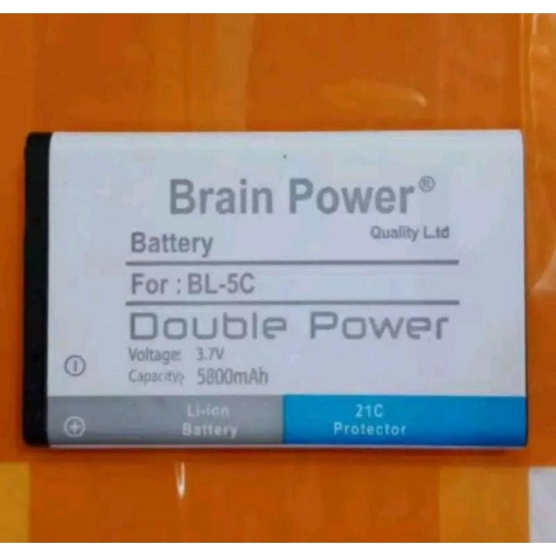 Batre Baterai Bt HP Nokia BL 5C / 2300 / 5130 / 5030 Double Power