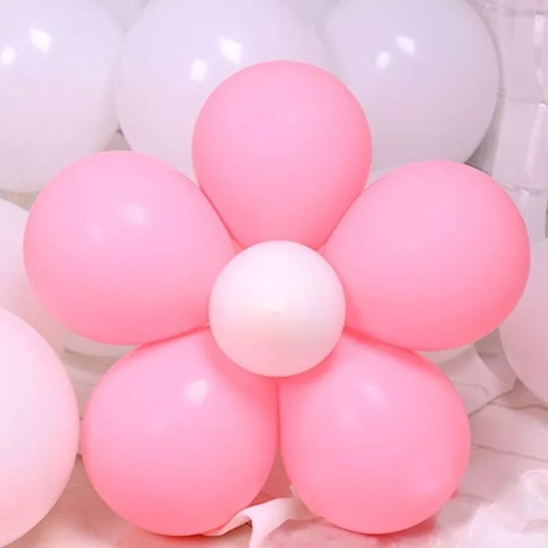 Klip Balon Besar Bentuk Bunga / Flower Clip SATUAN ( diameter 8 cm )