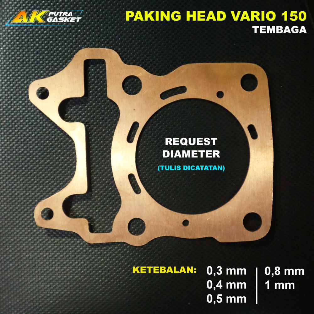 Paking Tembaga Head VARIO 150 / Perpak Packing Gasket Tembaga Head Honda Vario