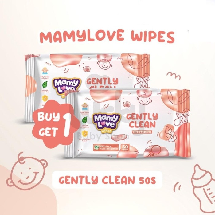 Tissue basah/Tisu basah Mamy Love Baby Anti Bacteria / tisu mamylove
