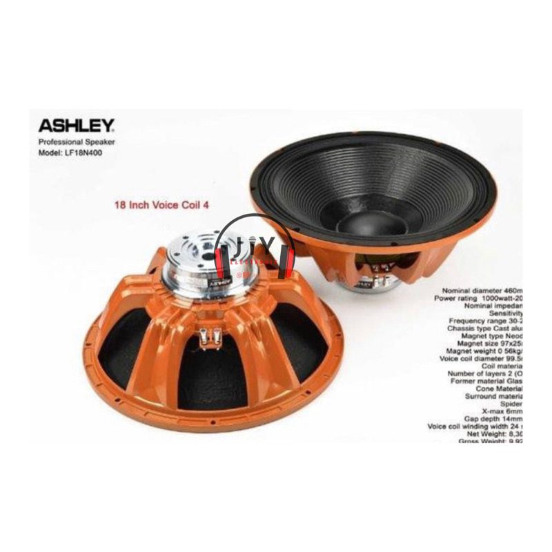 Speaker Neodymium Ashley 18 Inch LF18N400 LF 18N400 Original