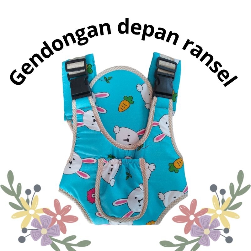 Gendongan depan ransel / gendongan ransel / gendongan depan karakter / gendongan bayi / gendongan ransel motif