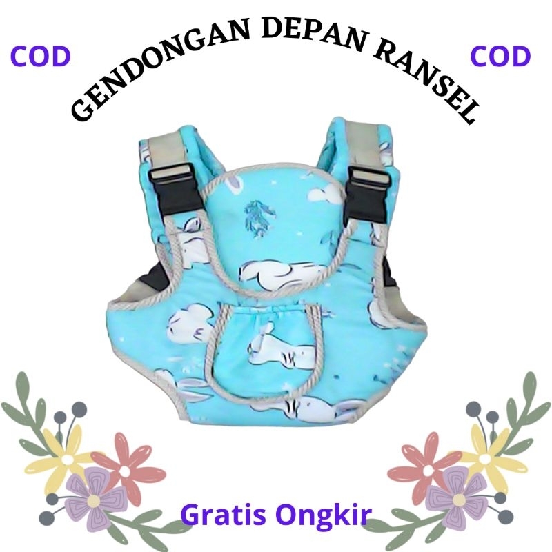 Gendongan depan ransel / gendongan ransel / gendongan depan karakter / gendongan bayi / gendongan ransel motif