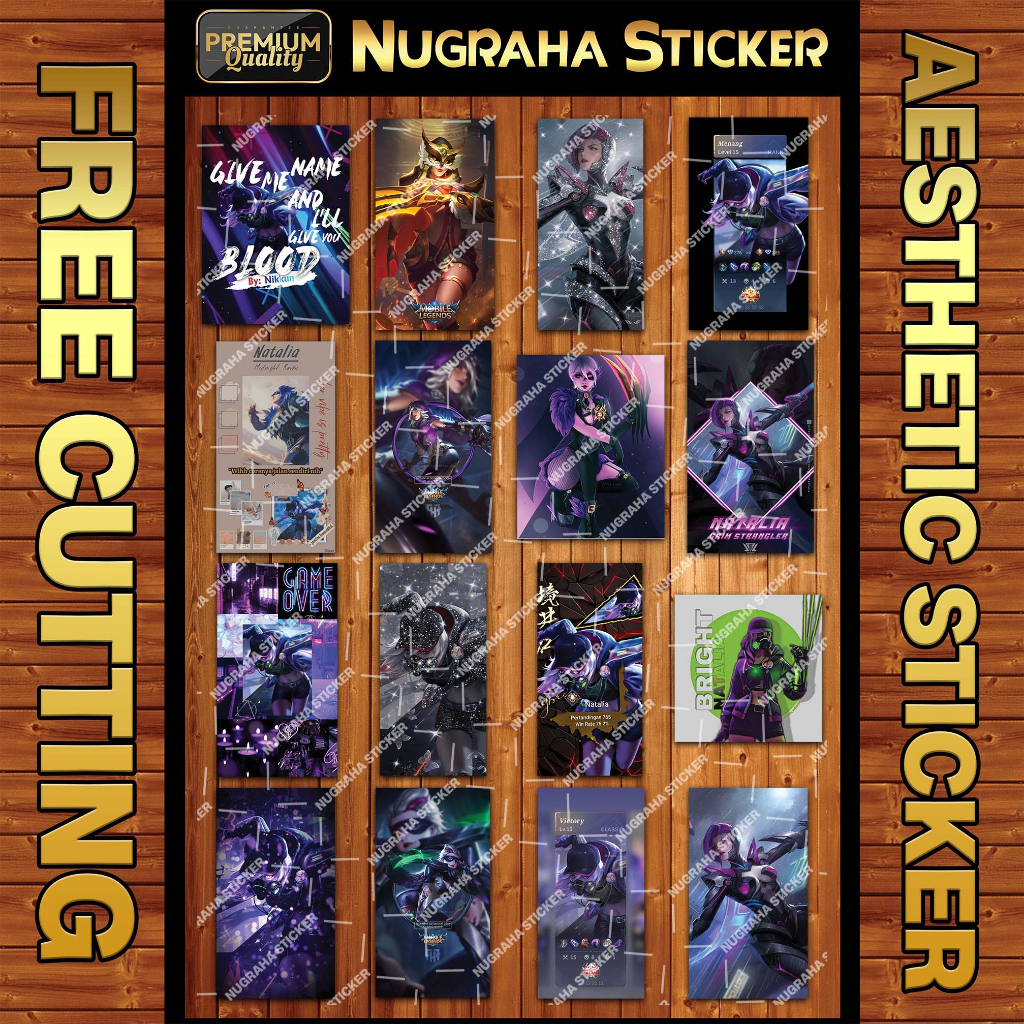 

(208 PCS) Sticker Natalia MLBB (Sticker Mobile Legends)