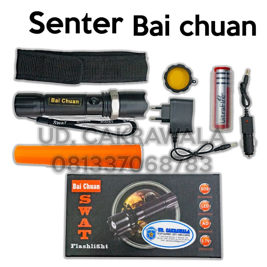 Senter SWAT POLICE 99000W/ Senter SWAT POLISI/ Senter Batrei Charger/ Senter Lalu Lintas Murah