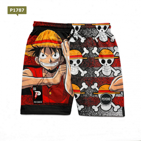 Celana pendek boxer pria wanita| Pakaian dalam boxser kolor | Bokser pantai bahan katun| Celana tidur santai - Psycho P1787