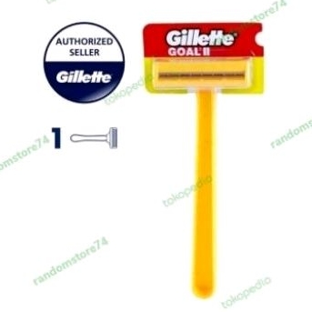 GILLETTE GOAL II/GILLETTE GOAL 2 ALAT CUKUR KUMIS KUNING || HARGA 1 PCS