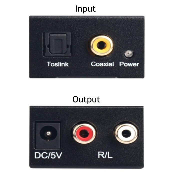 Converter Digital to Analog Bluetooth Audio With Kabel Toslink