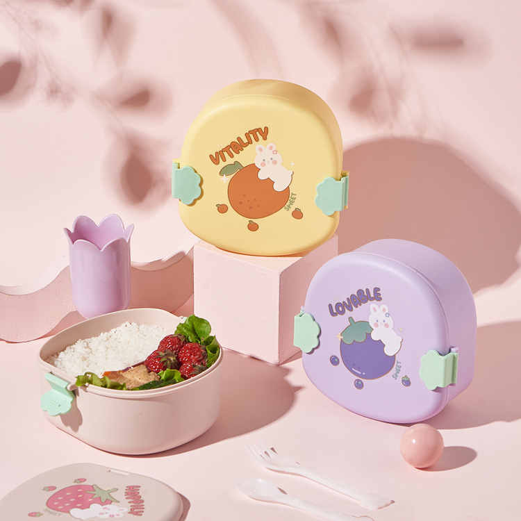 TOKO21--NEW!! 6737 LUNCHBOX PIKNIK FOOD GRADE/KOTAK MAKAN ANAK CUTE RABBIT