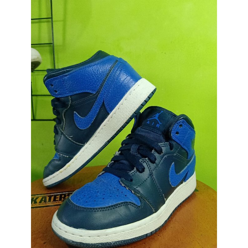 AJ1 Mid Obsidian Game Royal-Size:37,5