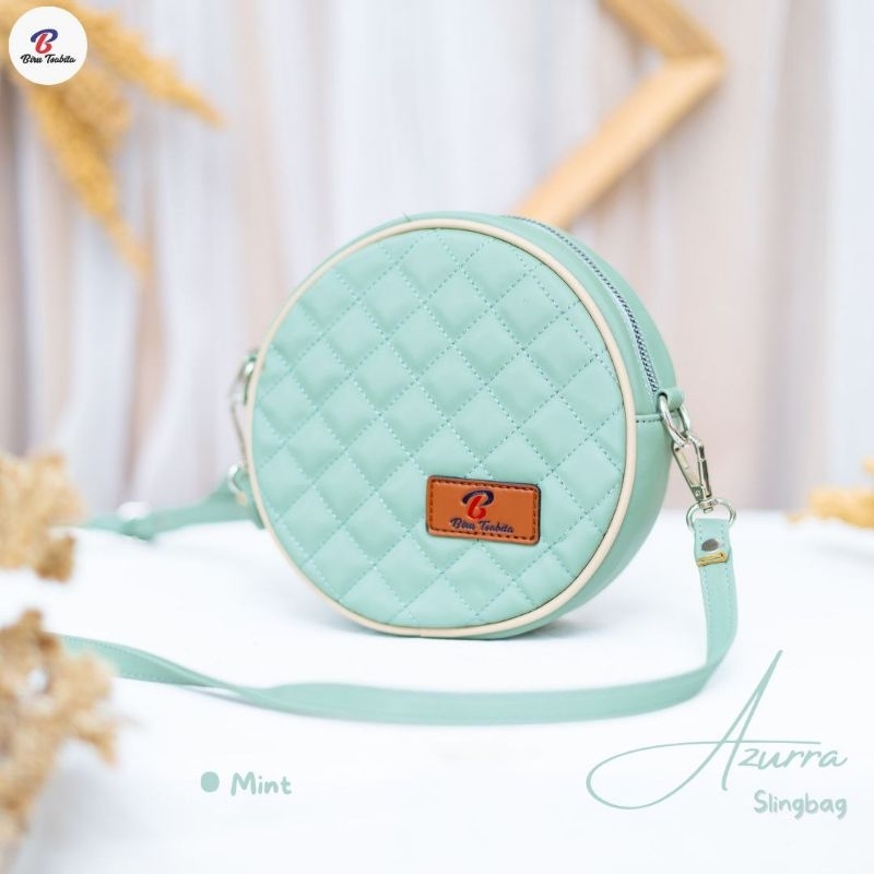 SLINGBAG AZURRA BY BIRU TSABITA TAS WANITA MURAH BAHAN CHOCOLY