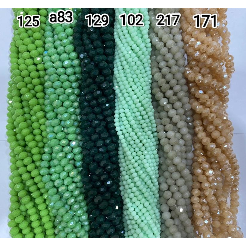 Kristal Ceko Bulat 8 mm warna [2/2] per 10 strings