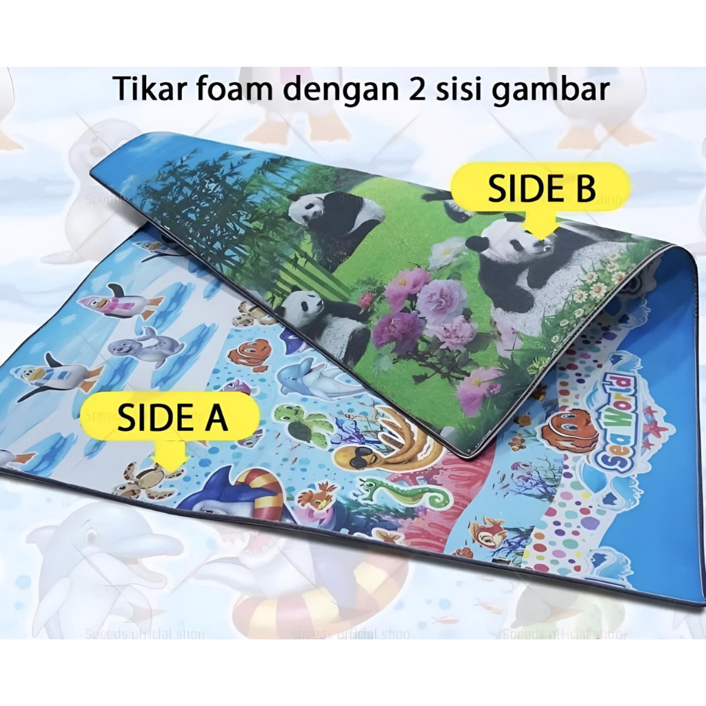 TIKAR KARPET FOAM BB BOLAK BALIK GAMBAR KARPET ANAK TEBAL KARPET XPE VD