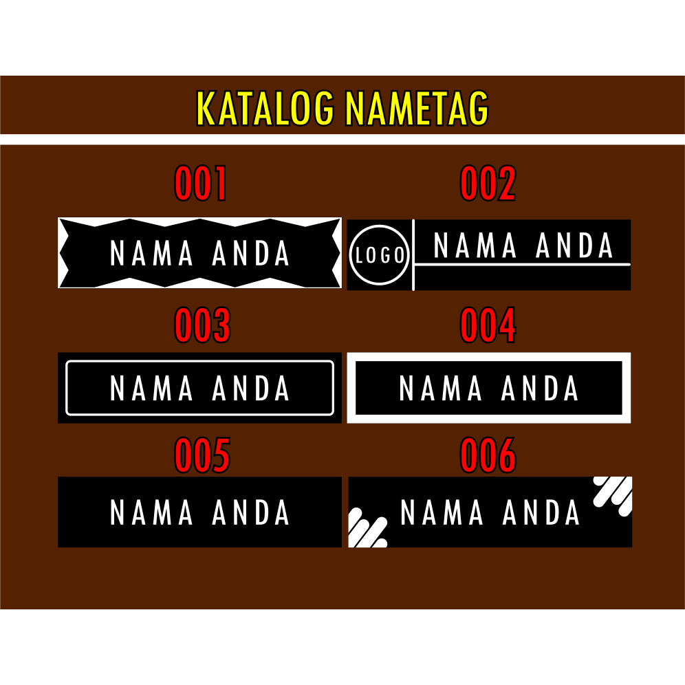 

NAMETAG akrilik PENITI CUSTOM
