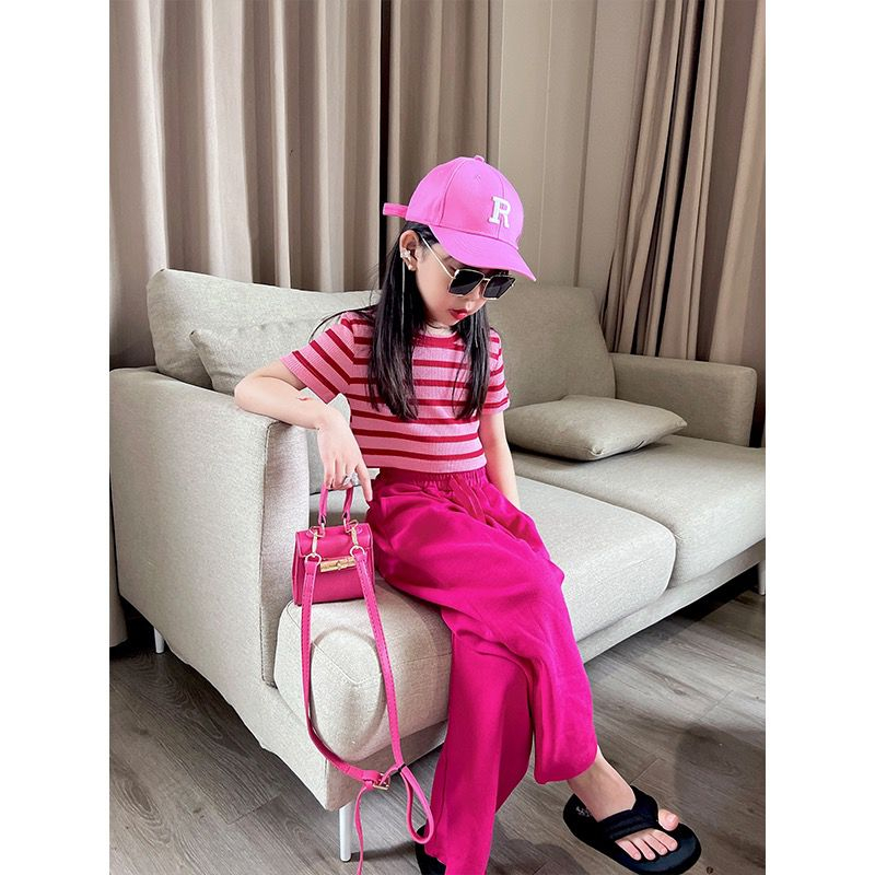 Setelan Anak Perempuan RIB Line Fuchsia