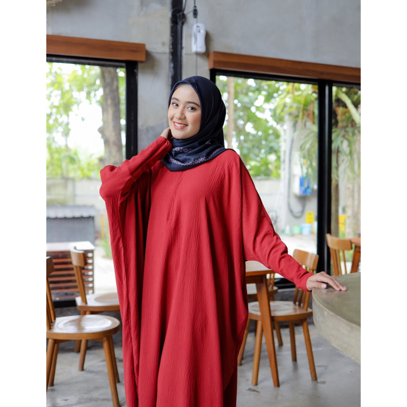 Mayra abaya batwing crincle premium