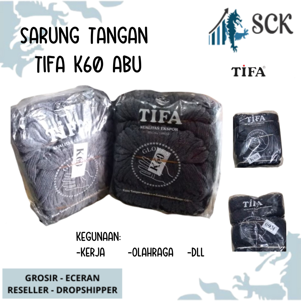 Sarung Tangan TIFA K50 K60 / Kaus Tangan TIFA POLOS K 50 - K 60 Dewasa Wanita / Perlengkapan Otomotif - sckmenwear GROSIR