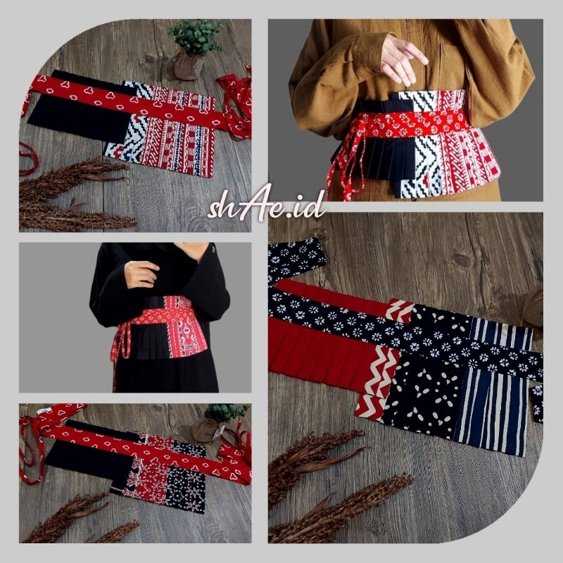 OBI BELT BATIK | OBI BELT Rempel| Ikat Pinggang Kain