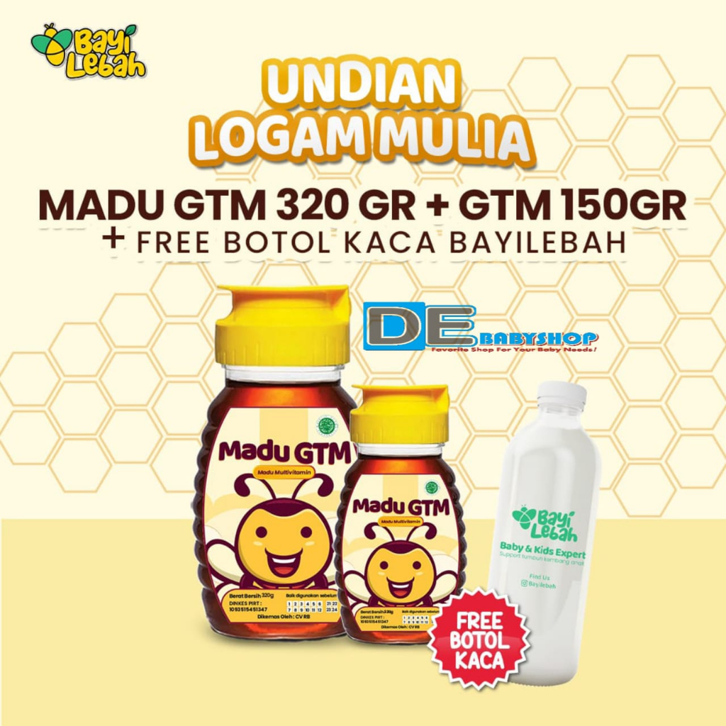 Madu GTM Madu Untuk Anak/ Penambah Nafsu Makan 150gr / 320gr GTM